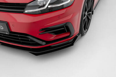 Splitter Przedni Street Pro + Flaps Volkswagen Golf R / R-Line Mk7 Facelift