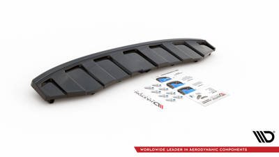 Splitter Tylny Audi A6 C7 S-Line Avant Wydech 2x1 (Z dyfuzorem)