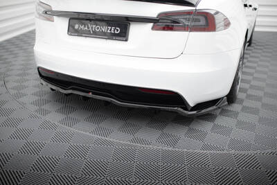 Splitter Tylny (Z Dyfuzorem) V.1 Tesla Model S Plaid Mk1 Facelift